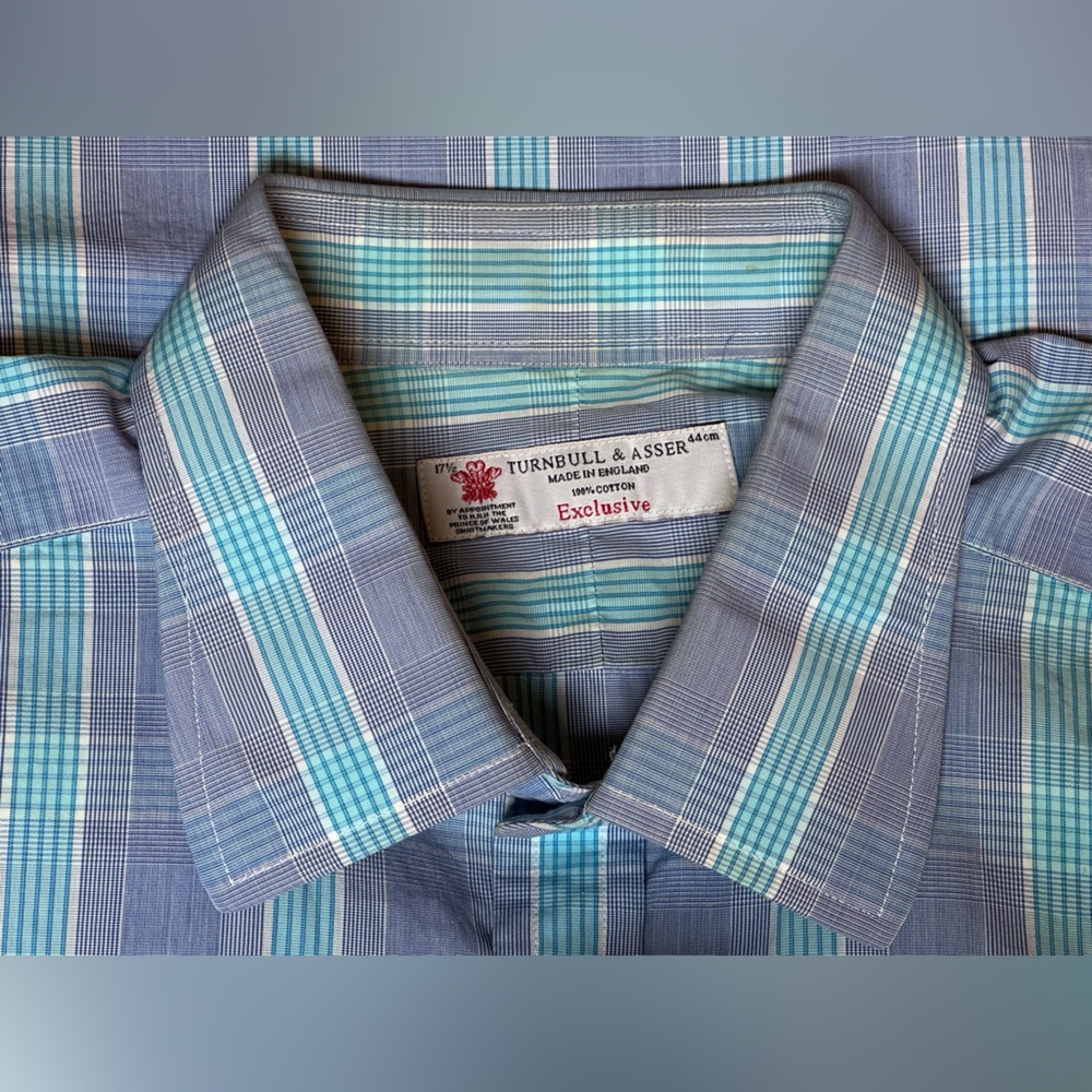 Turnbull & Asser Multi Color Check Pattern Men’s … - image 1